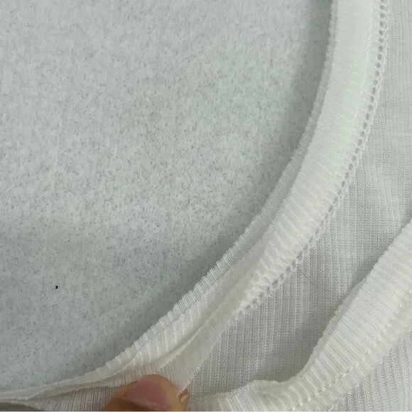 -FP Movement by Free People Very Varsity Women's Ribbed Sheer Tank Top NWT XS - Picture 6 of 15